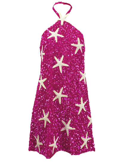 Valentino embroidered mini dress starfish