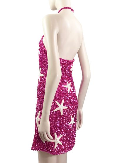 Valentino embroidered mini dress starfish