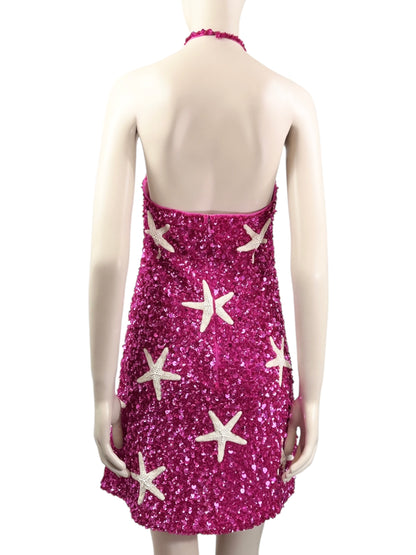 Valentino embroidered mini dress starfish