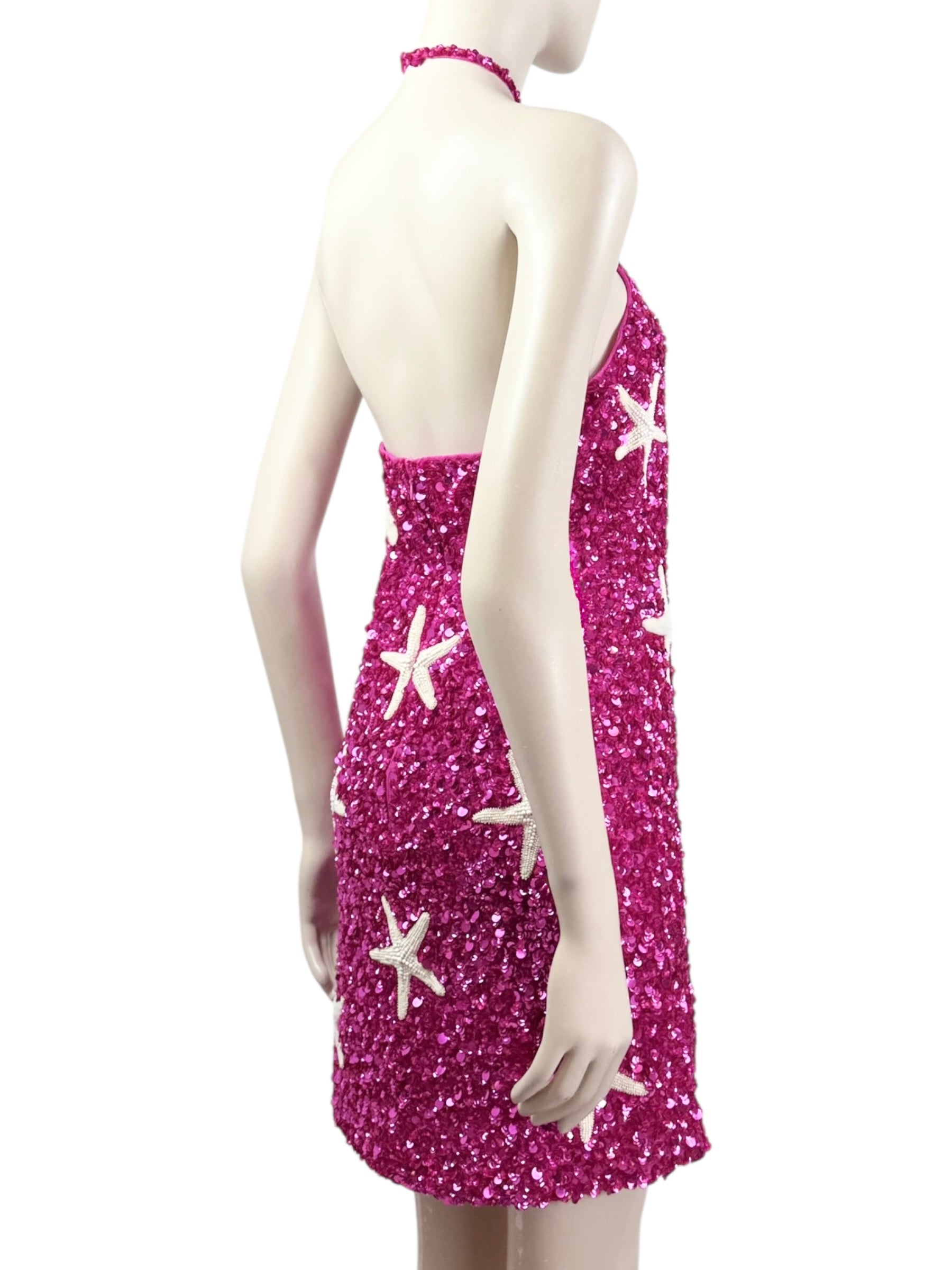 Valentino embroidered mini dress starfish