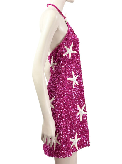 Valentino embroidered mini dress starfish
