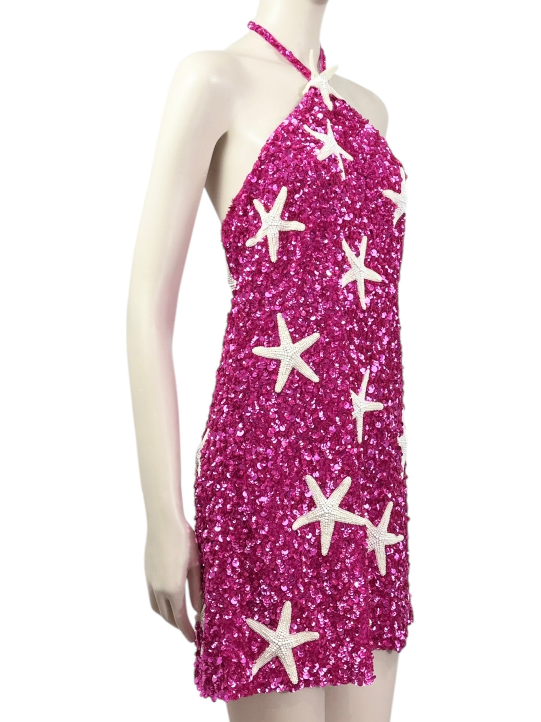 Valentino embroidered mini dress starfish