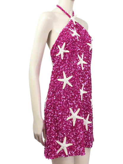 Valentino embroidered mini dress starfish