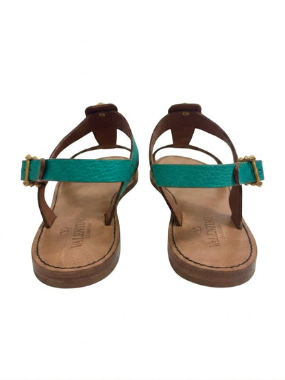 Valentino turquoise scarabs sandals