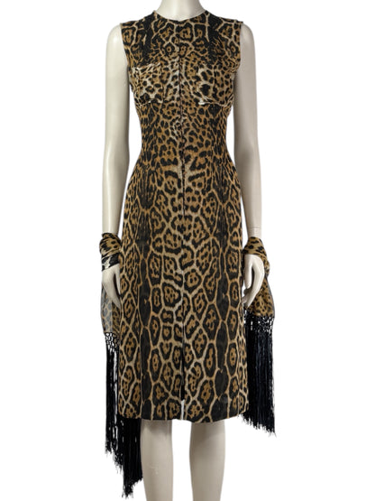 Yves Saint Laurent Tom Ford Spring 2002 leopard dress