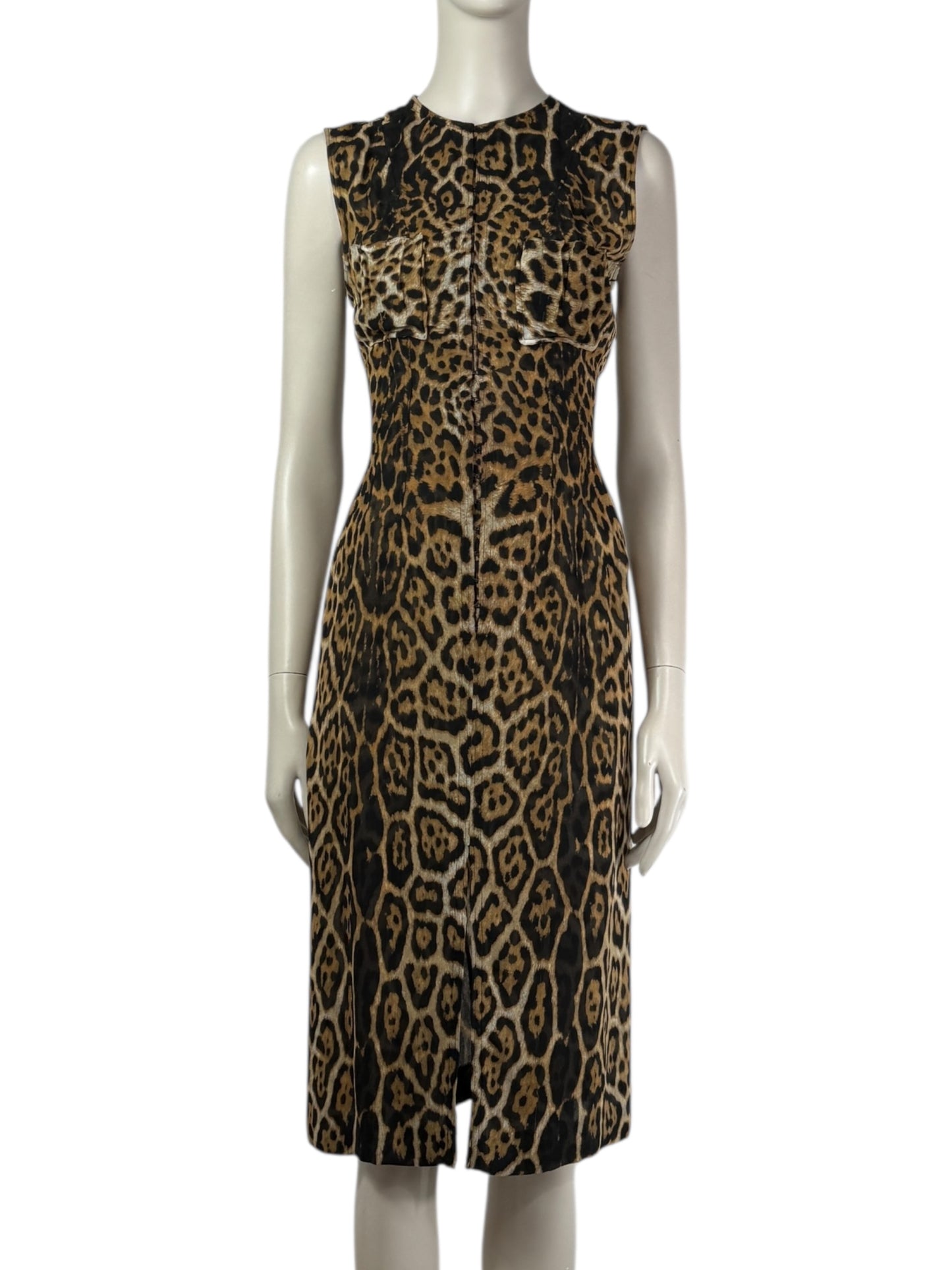 Yves Saint Laurent Tom Ford Spring 2002 leopard dress