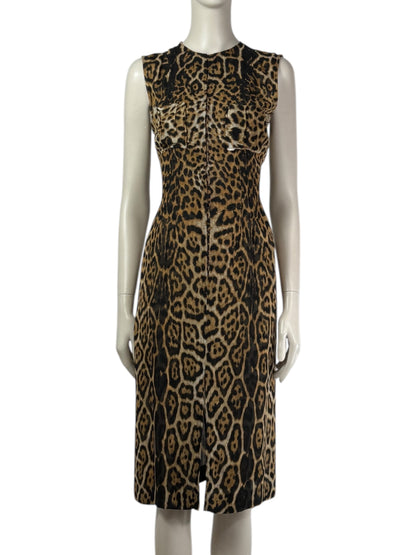 Yves Saint Laurent Tom Ford Spring 2002 leopard dress