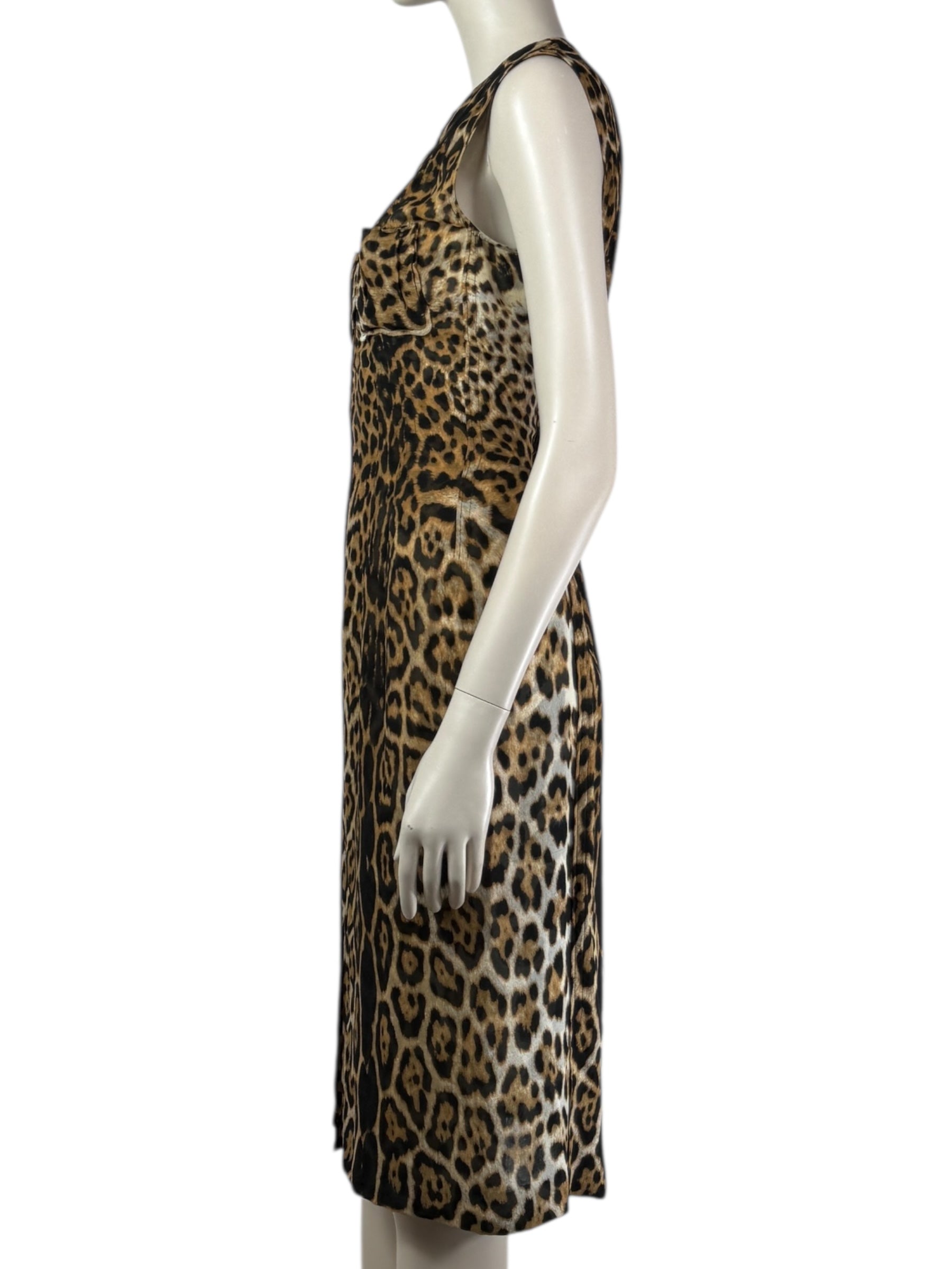 Yves Saint Laurent Tom Ford Spring 2002 leopard dress