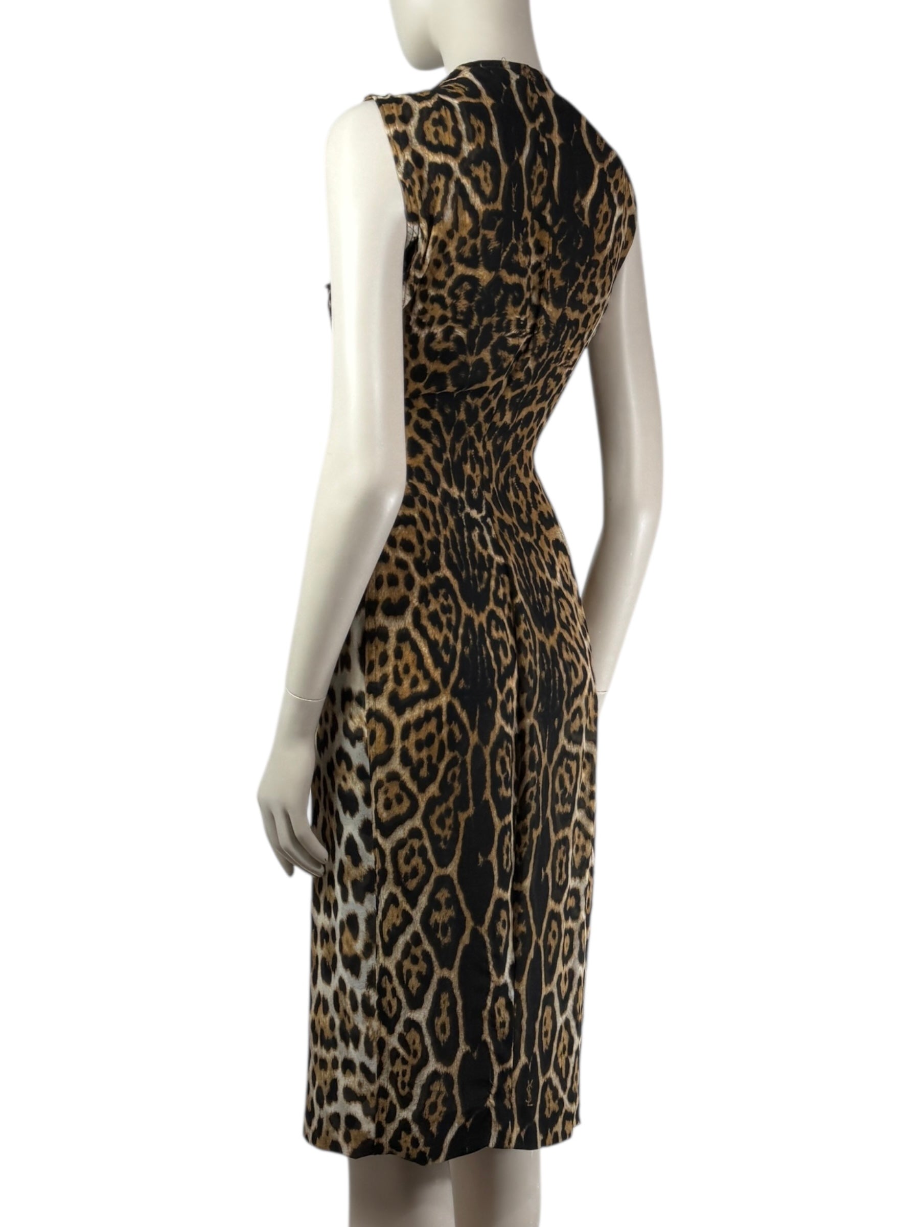 Yves Saint Laurent Tom Ford Spring 2002 leopard dress