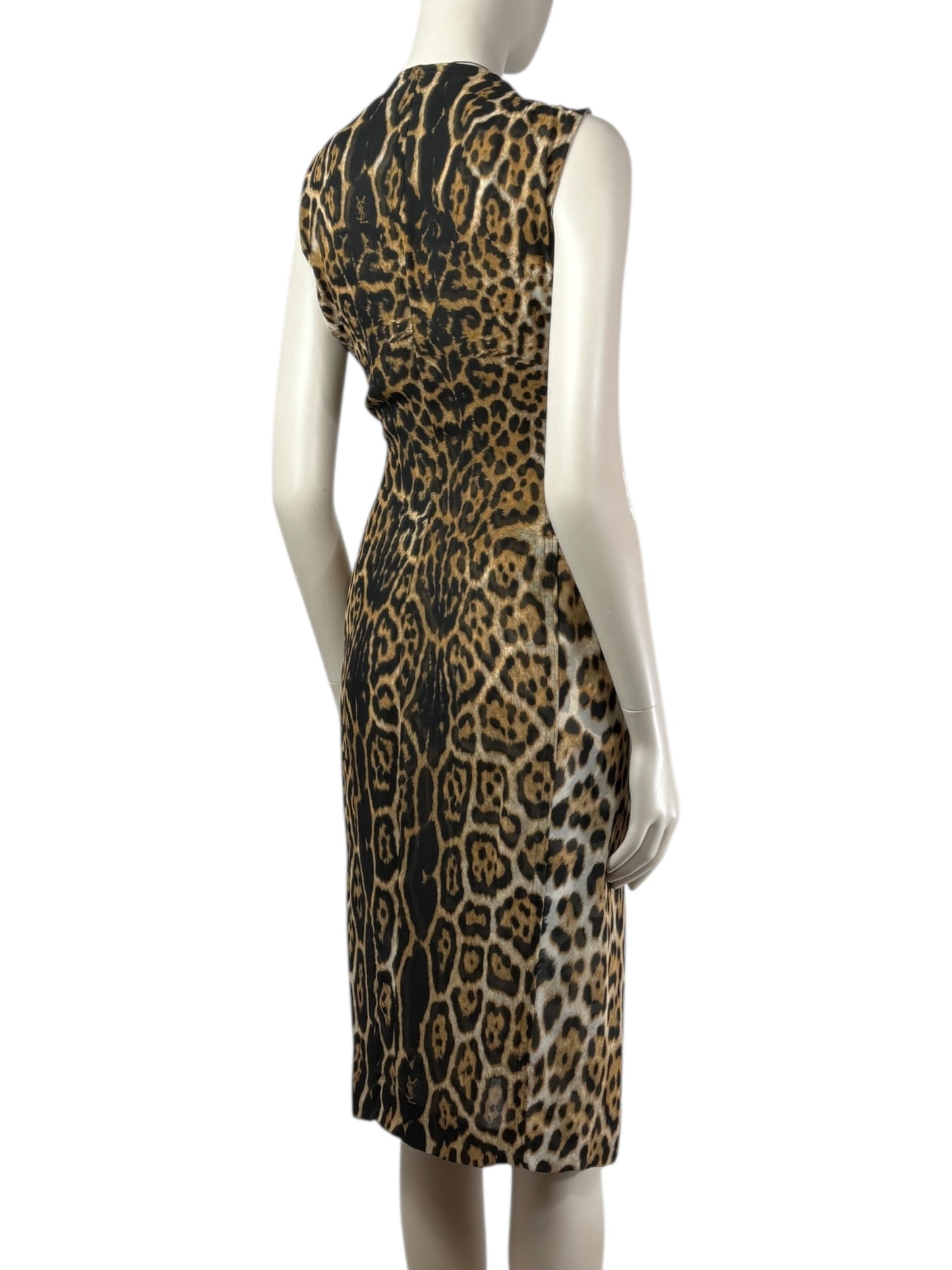 Yves Saint Laurent Tom Ford Spring 2002 leopard dress