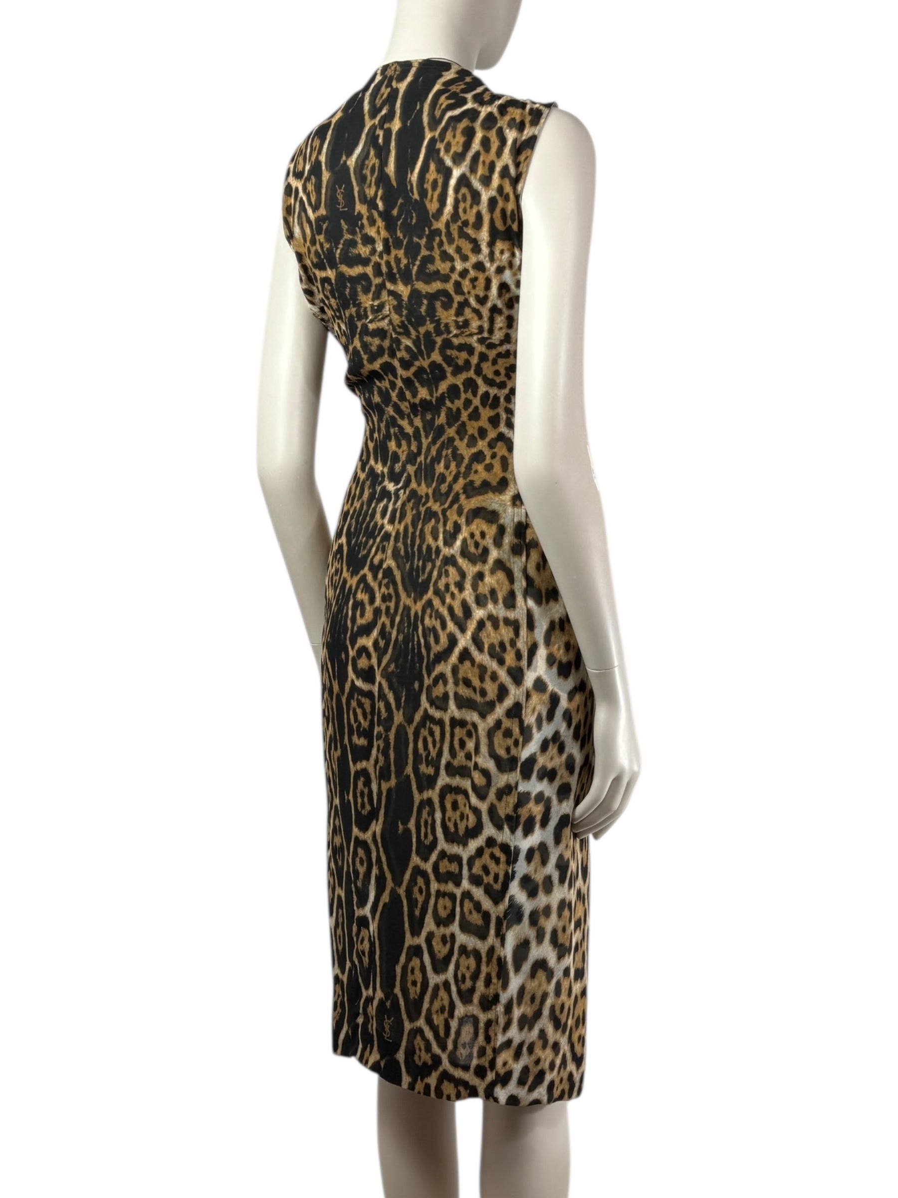 Yves Saint Laurent Tom Ford Spring 2002 leopard dress