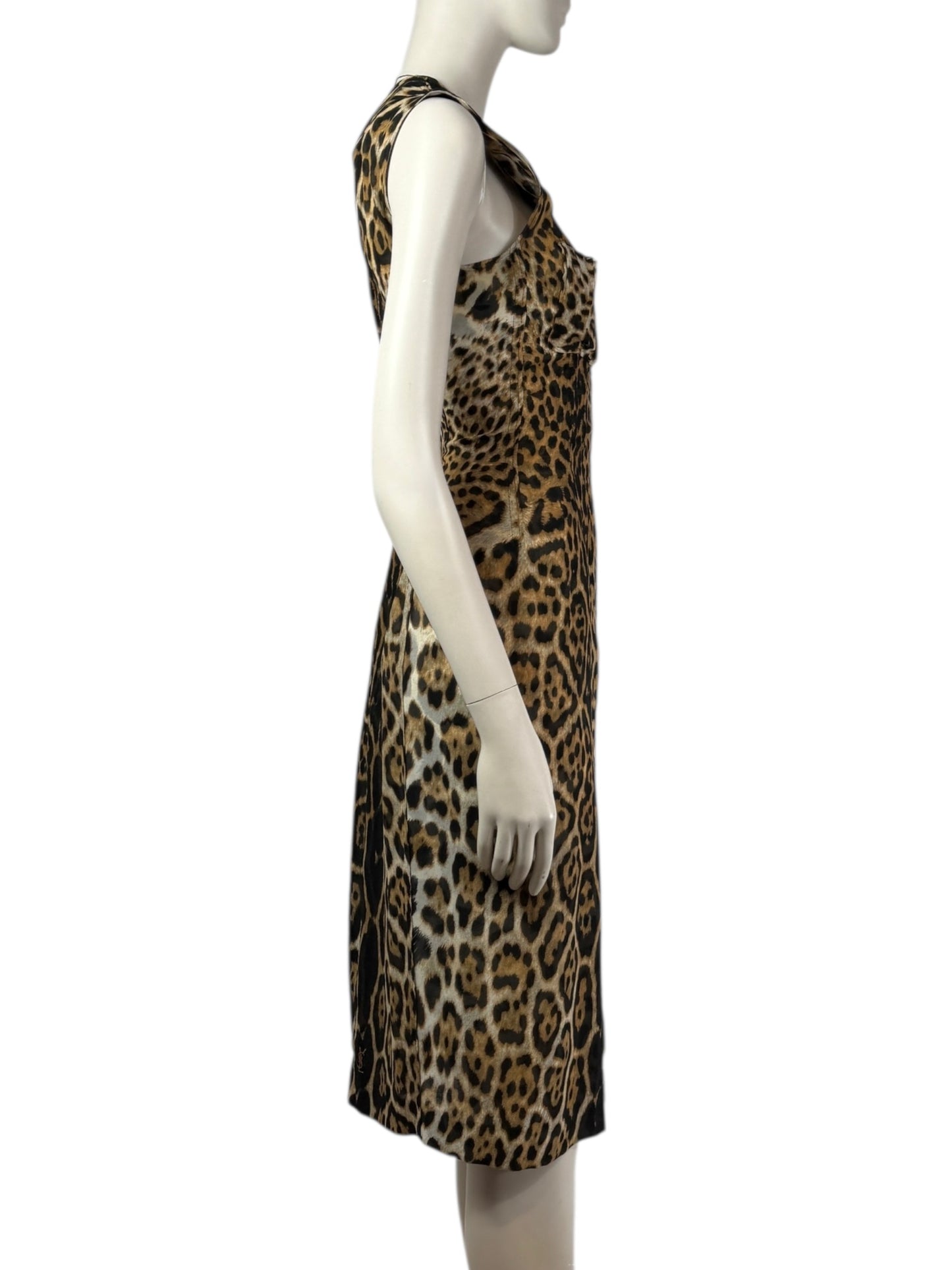 Yves Saint Laurent Tom Ford Spring 2002 leopard dress