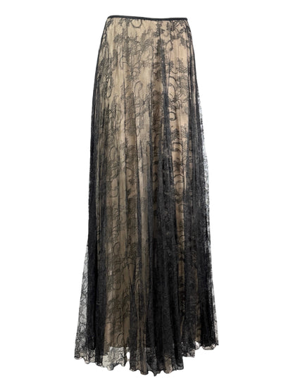 Zuhair Murad - Long black lace skirt