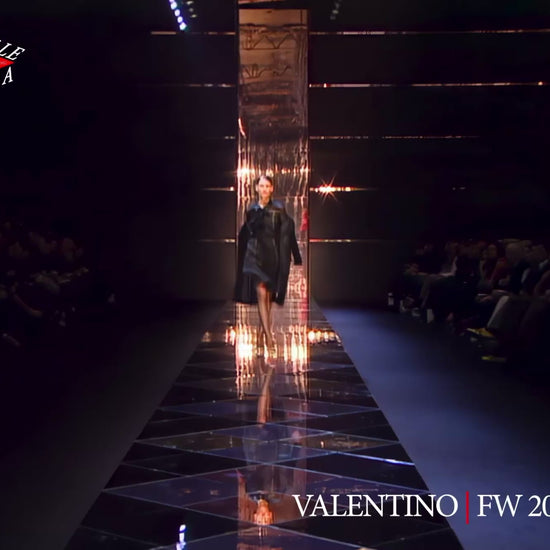 Valentino Fall 2005 Look 9 Black crepe silk shirt dress