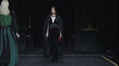 Balmain Olivier Rousteing Fall 2015 Look 54 Black corduroy jumpsuit