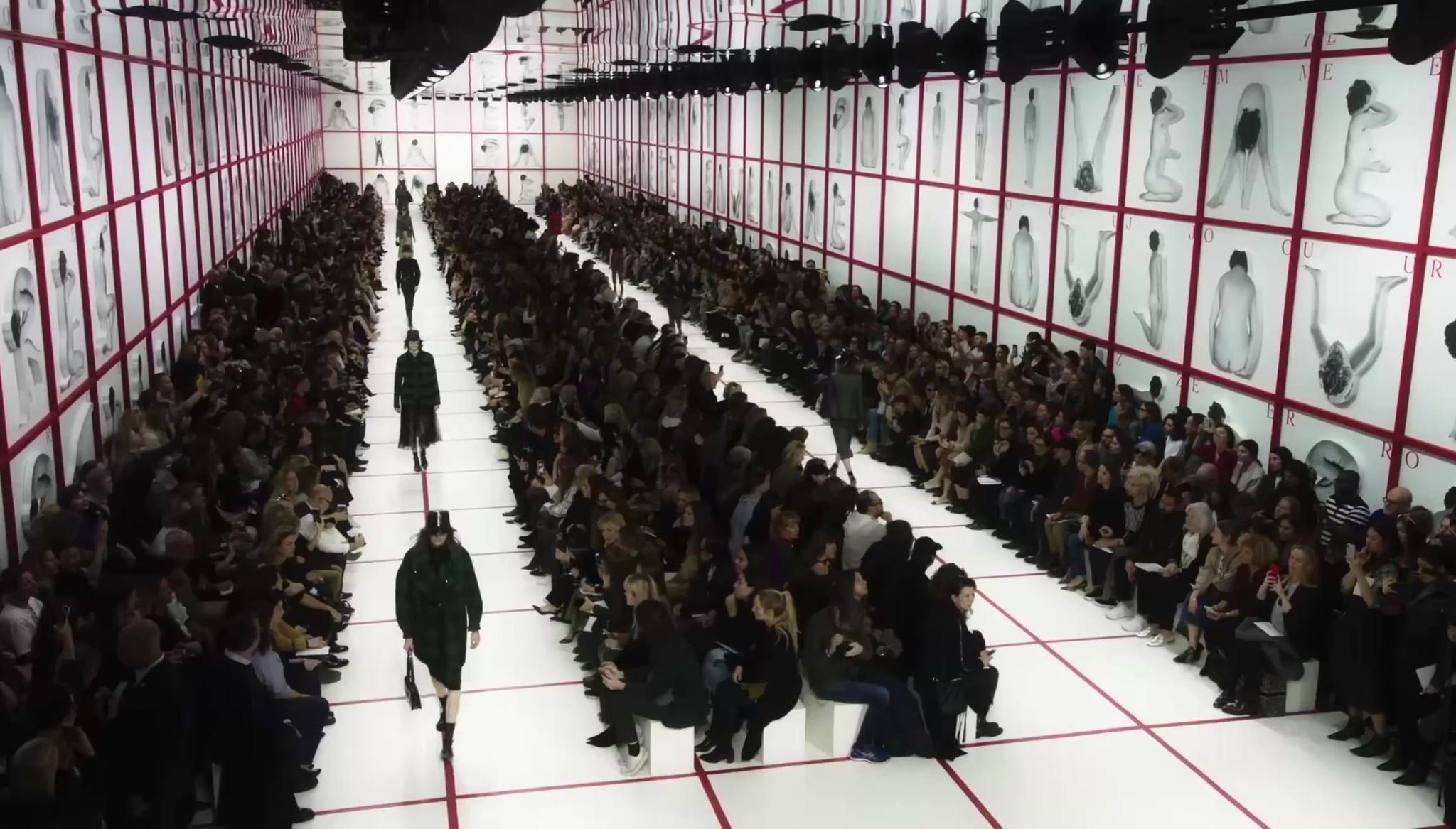 Christian Dior Maria Grazia Chiuri Fall 2019 check set green black
