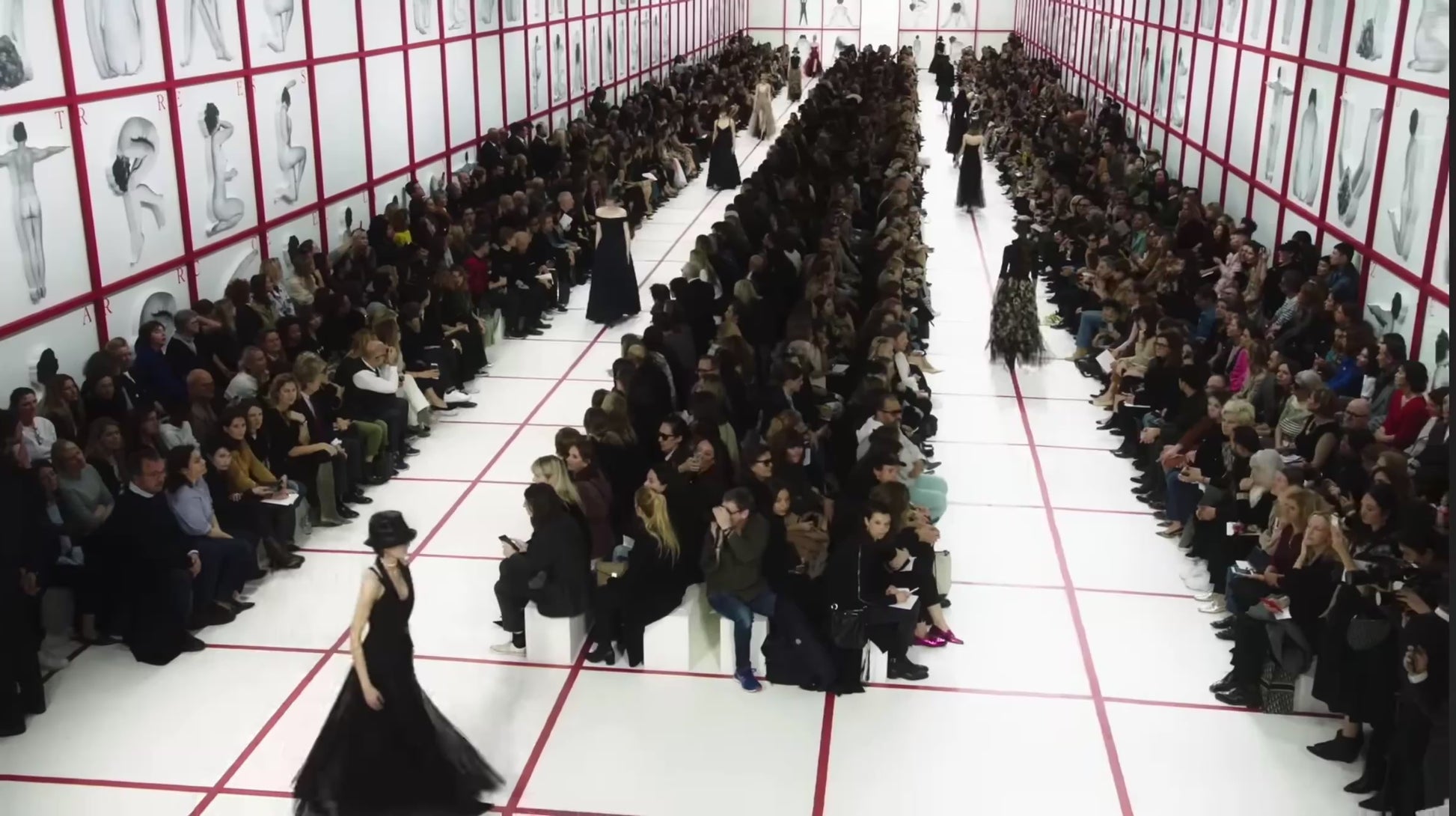 Christian Dior Maria Grazia Chiuri Fall 2019 Look 79 Maxi dress navy black