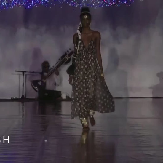 Ashish Spring 2017 Look 17 Maxi crepe silk embroidered Dress