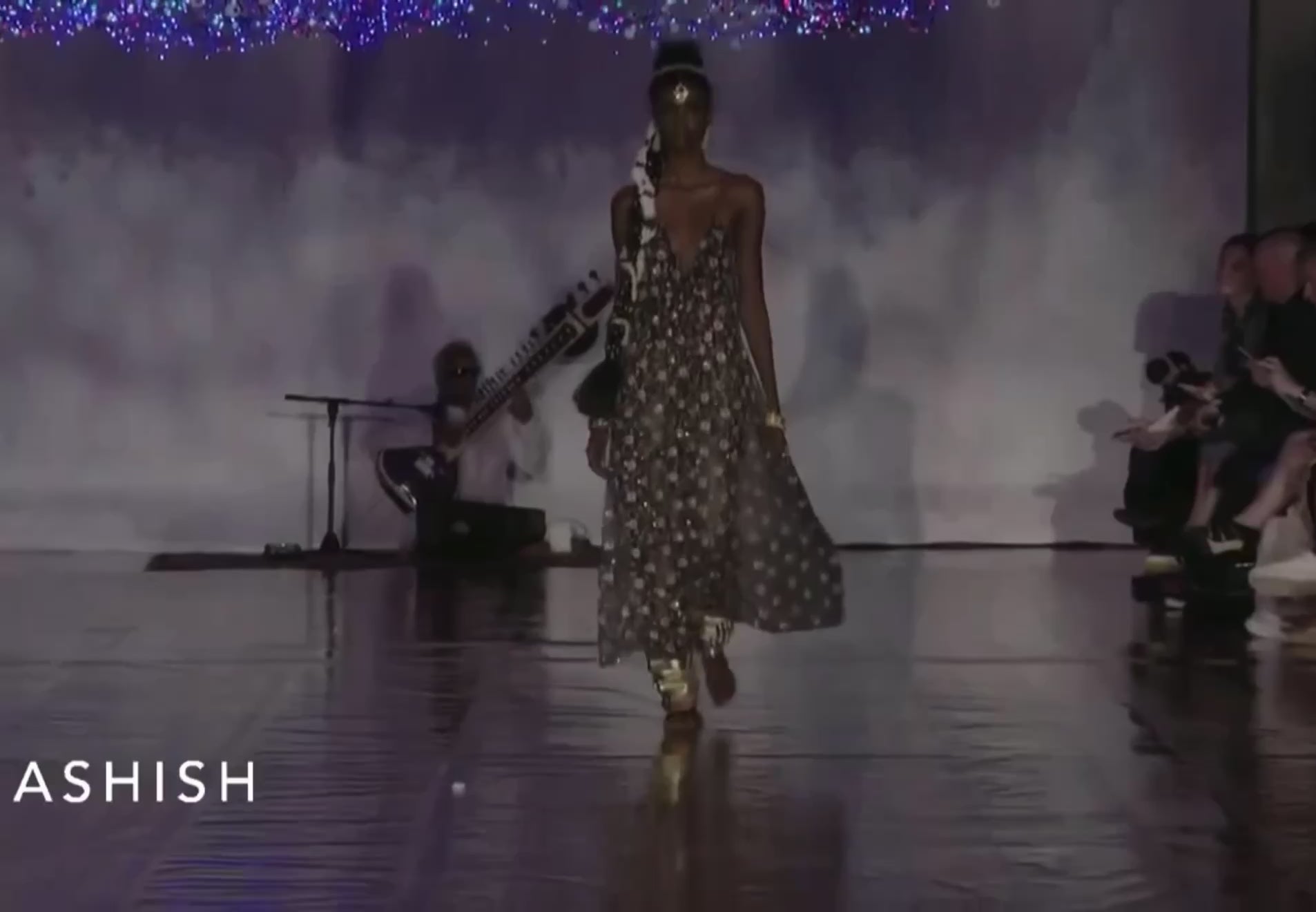 Ashish Spring 2017 Look 17 Maxi crepe silk embroidered Dress