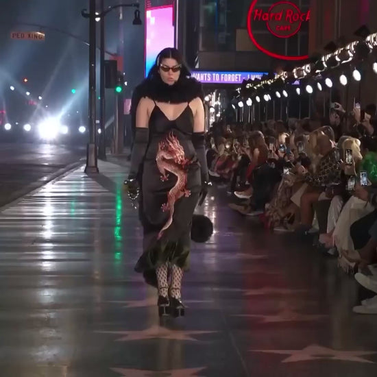 Gucci Alessandro Michele Spring 2022 Look 93 dragon dress