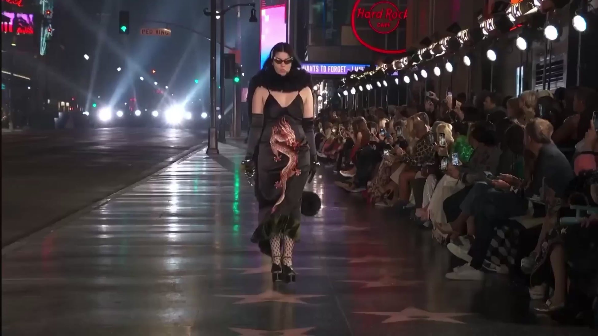 Gucci Alessandro Michele Spring 2022 Look 93 dragon dress