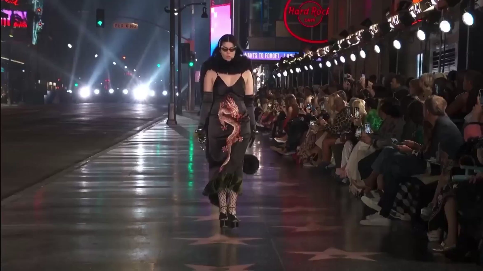 Gucci Alessandro Michele Spring 2022 Look 93 dragon dress