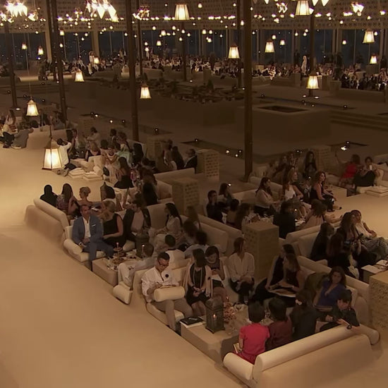 Chanel Karl Lagerfeld Resort 2015 Dubai Look 14 Gripoix Tweed coat