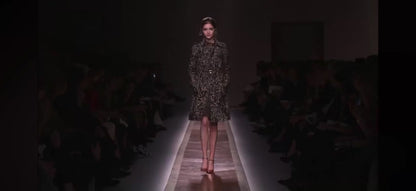 Valentino Pierpaolo Piccioli Fall 2011 Look 38 Pony hair feather coat