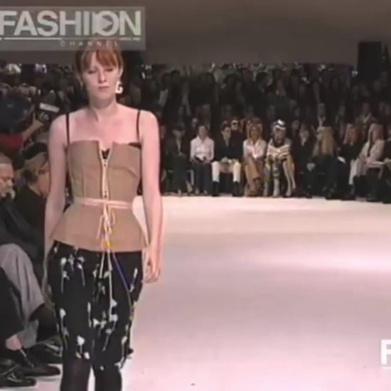 Dolce Gabbana Spring 2002 Look 12 Natural jute bustier