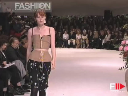 Dolce Gabbana Spring 2002 Look 12 Natural jute bustier