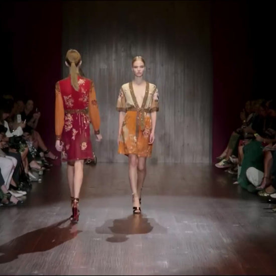 Gucci Frida Giannini Spring 2015 Look 43 Japanese crepe silk dress
