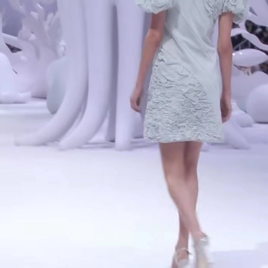 Chanel Spring 2012 Look 47 pink flower dress