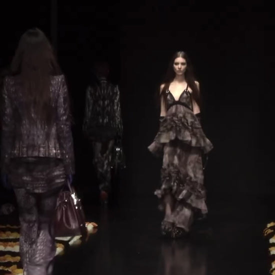 Roberto Cavalli Fall 2012 Look 40 Long silk dress