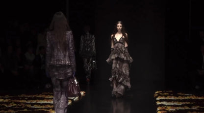 Roberto Cavalli Fall 2012 Look 40 Long silk dress