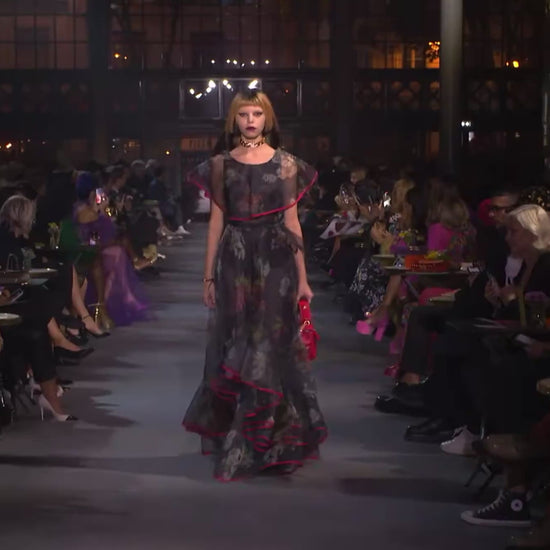 Valentino Pierpaolo Piccioli Spring 2022 Look 88 1971 reedition long organza floral dress