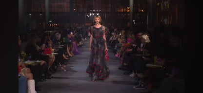 Valentino Pierpaolo Piccioli Spring 2022 Look 88 1971 reedition long organza floral dress