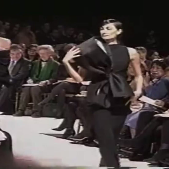Givenchy couture John Galliano Spring 1996 black bow dress
