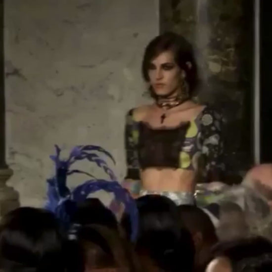 Emilio Pucci Peter Dundas Spring 2012 Look 2 Maxi printed organza skirt