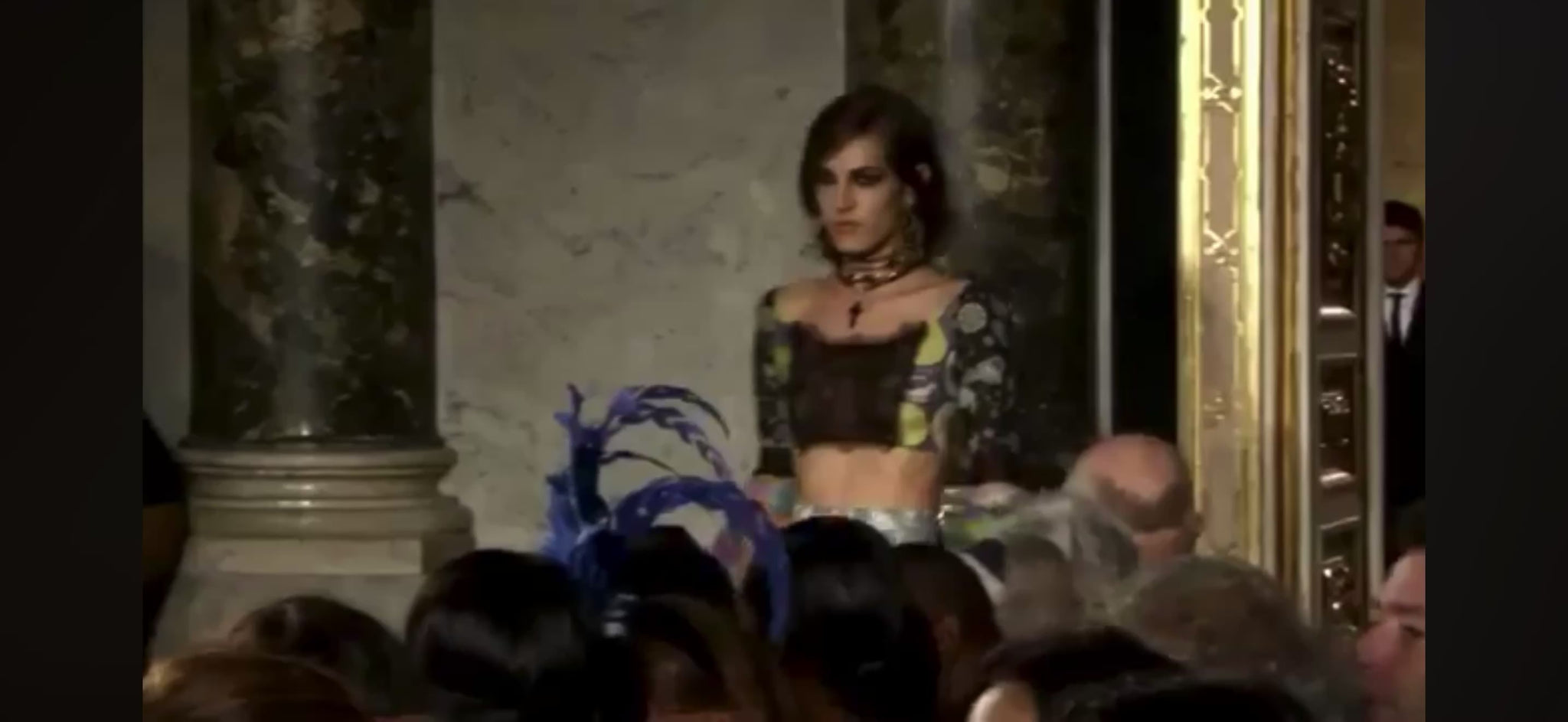 Emilio Pucci Peter Dundas Spring 2012 Look 2 Maxi printed organza skirt