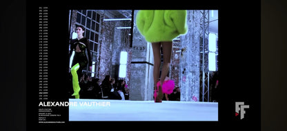 Alexandre Vauthier couture Spring 2023 Look 33 Mini yellow dress