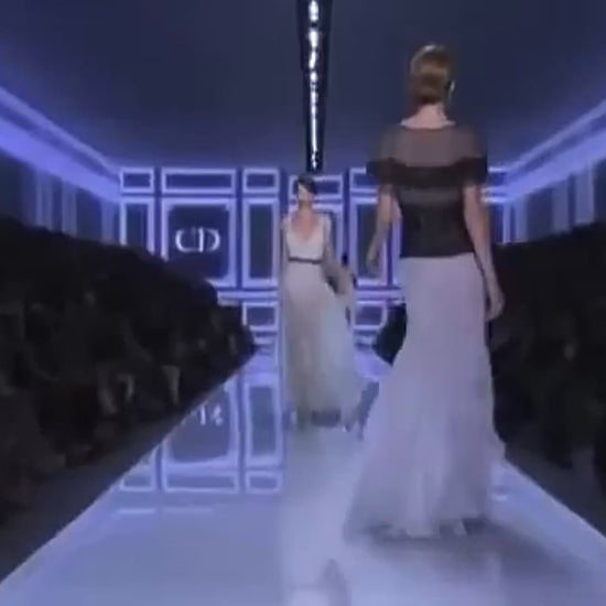 Christian Dior Bill Gayten Spring 2012 Look 40 Maxi celadon crepe silk dress