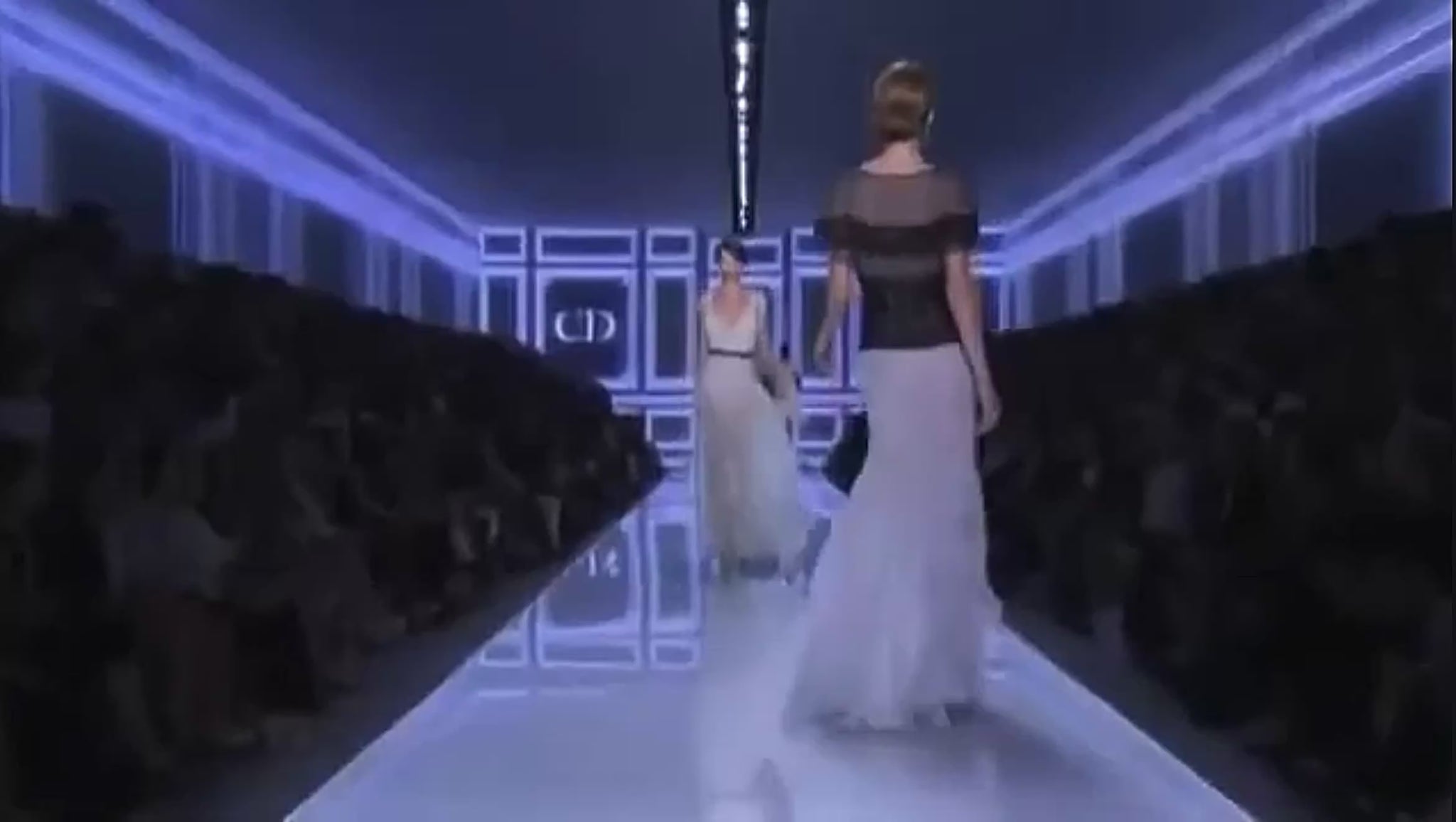 Christian Dior Bill Gayten Spring 2012 Look 40 Maxi celadon crepe silk dress