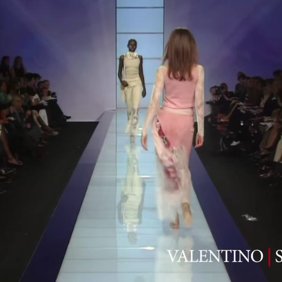 Valentino Spring 2000 Look 31 Beige suede lace pants