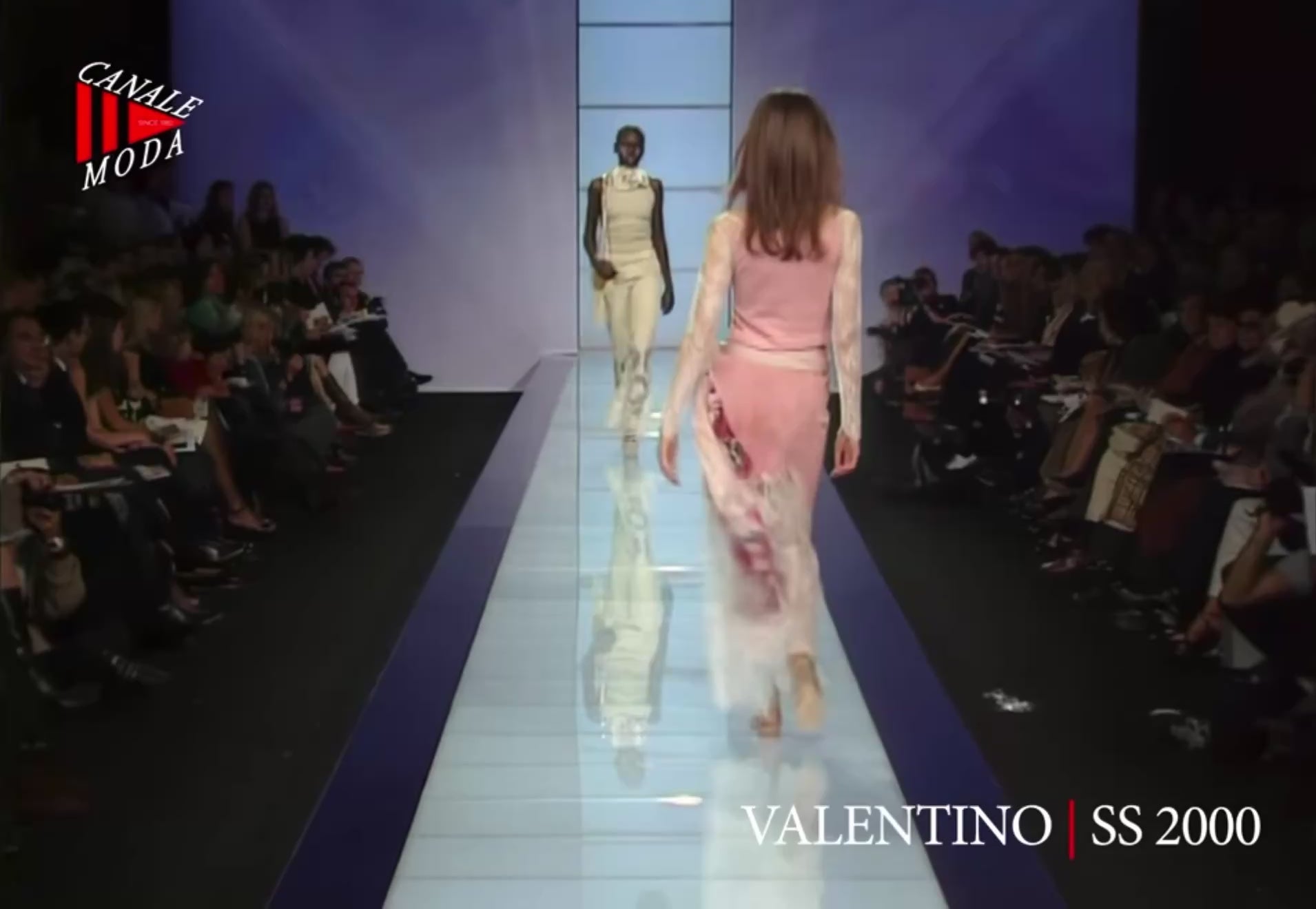 Valentino Spring 2000 Look 31 Beige suede lace pants
