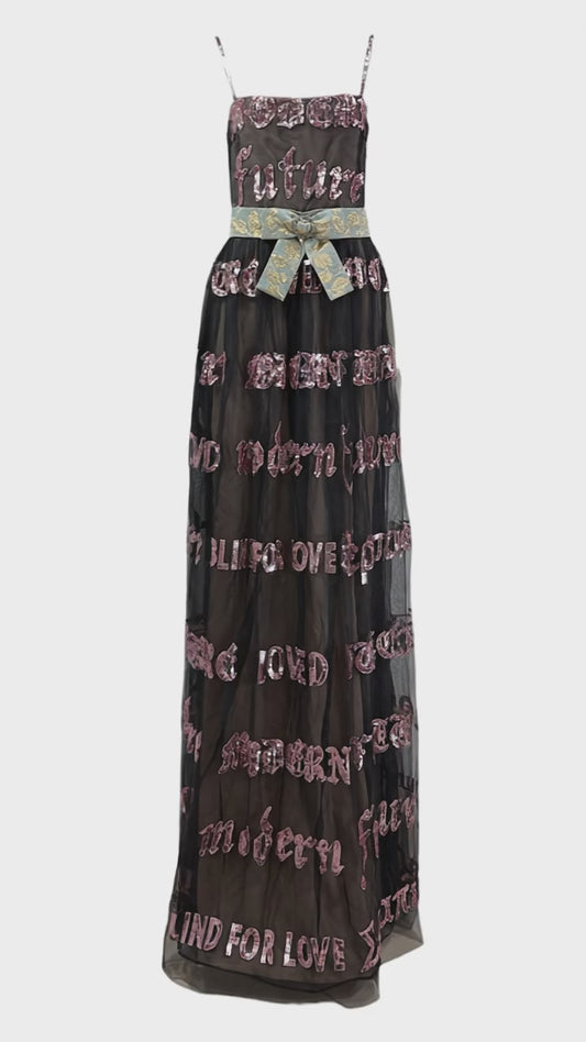 Gucci Alessandro Michele Fall 2018 Modern Future maxi dress