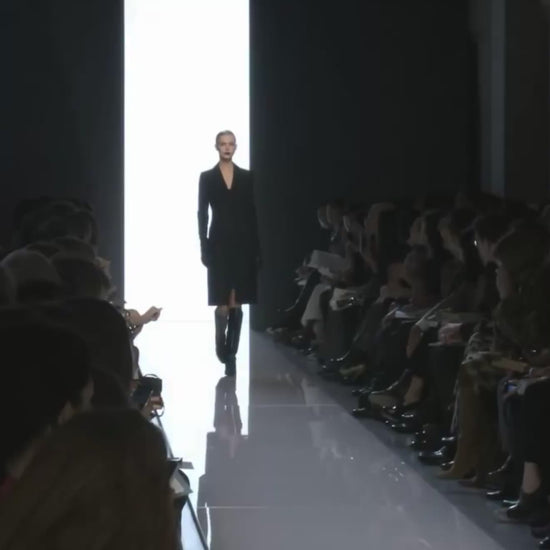 Bottega Veneta Tomas Maier Fall 2012 Look 1 Black wool coat