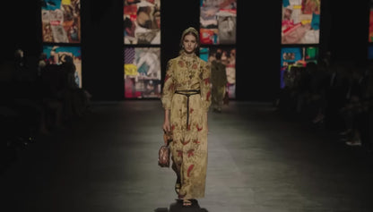 Christian Dior Maria Grazia Chiuri Spring 2021 suede floral leather set