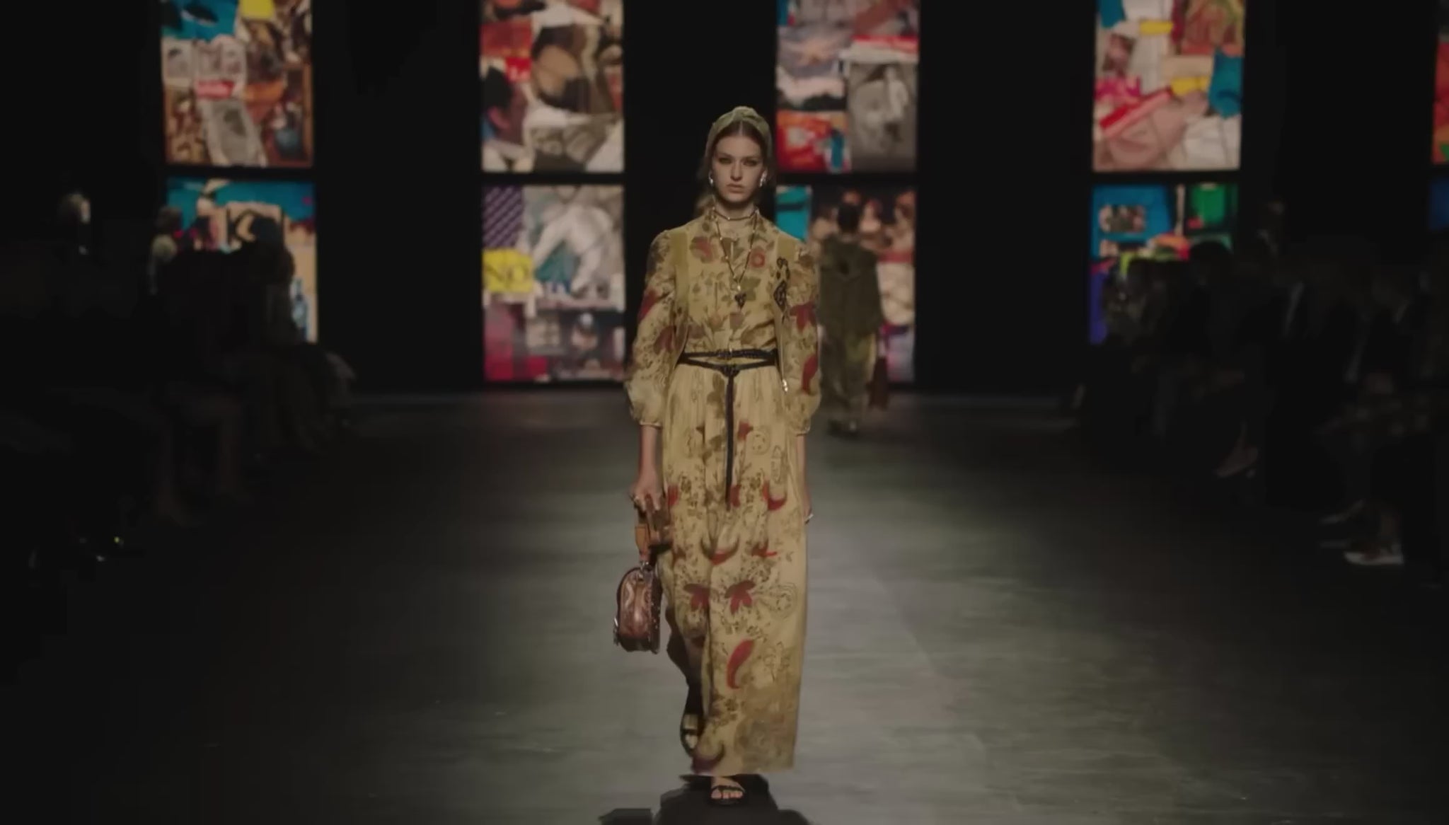 Christian Dior Maria Grazia Chiuri Spring 2021 suede floral leather set